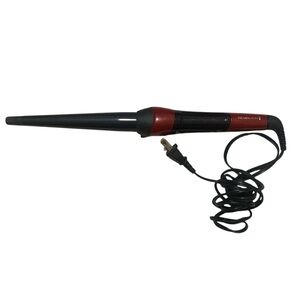 Remington Red & Black Silk Ceramic 1/2in-1in Heating Hair Curling Tool Wand